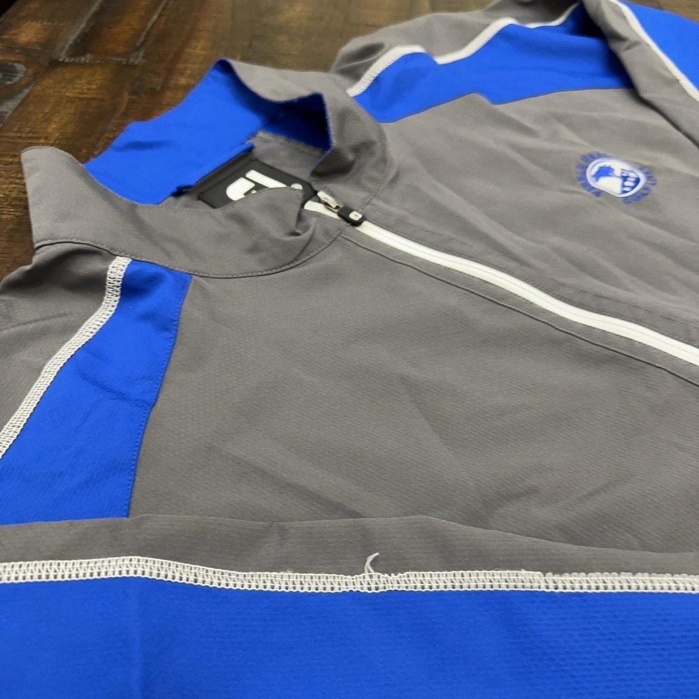 FootJoy Jacket Mens 2XL Blue Colorblock 1/4 Zip Golf Pebble Beach Windbreaker